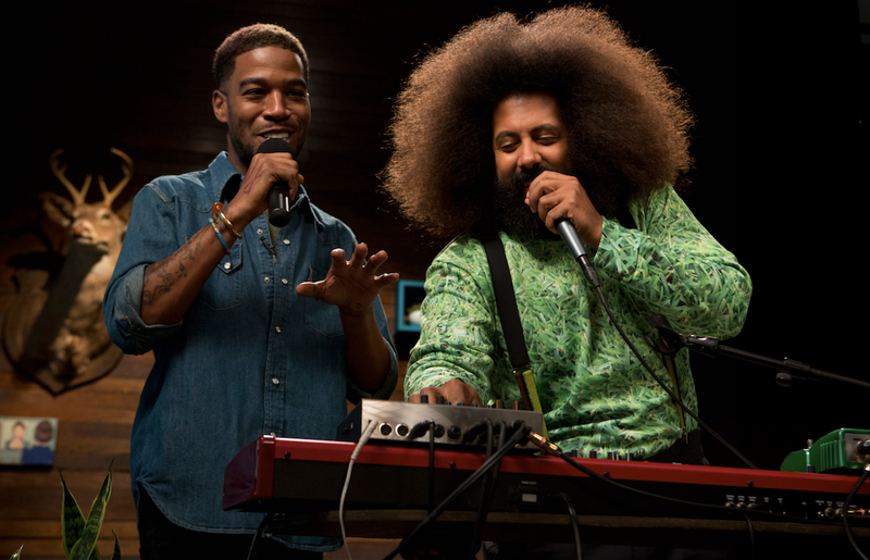 Kid Cudi, Reggie Watts (Katrina Marcinowski/IFC)